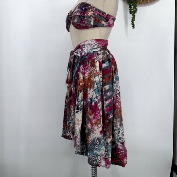 Vintage 3-Piece Dalila Indonesian Skirt & Bikini‎ Set Beachwear Hippy Boho Small - Picture 15 of 15